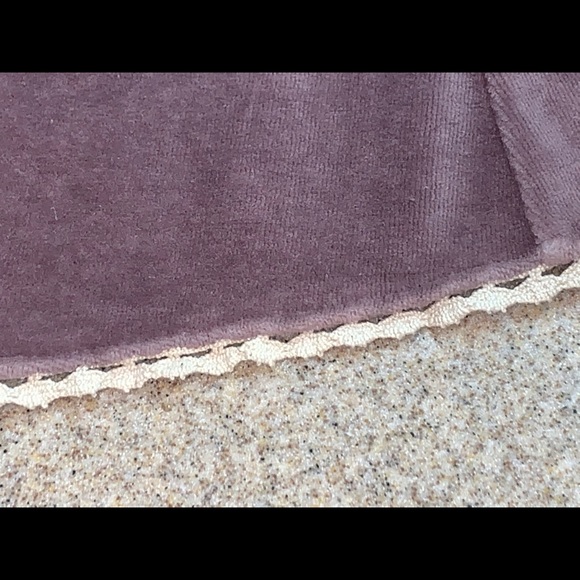 Rose Crushed Velvet hoodie dress style button up - Picture 5 of 14